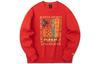 Men's ANTA Sweatshirts Men's Red Crew Neck Moderate Regular