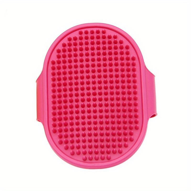 Dog Grooming Brush Pet Shampoo Comb Soft Rubber Glove Hair Grooming Massage Comb with Adjustable Strap for Short Long Hair Dogs