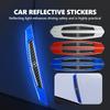For Benz 4Pcs Car Door Safety Warning Sticker Reflective Decal Decorative Accessories Exclusive AMG W124 W203 W204 SPRINTER V