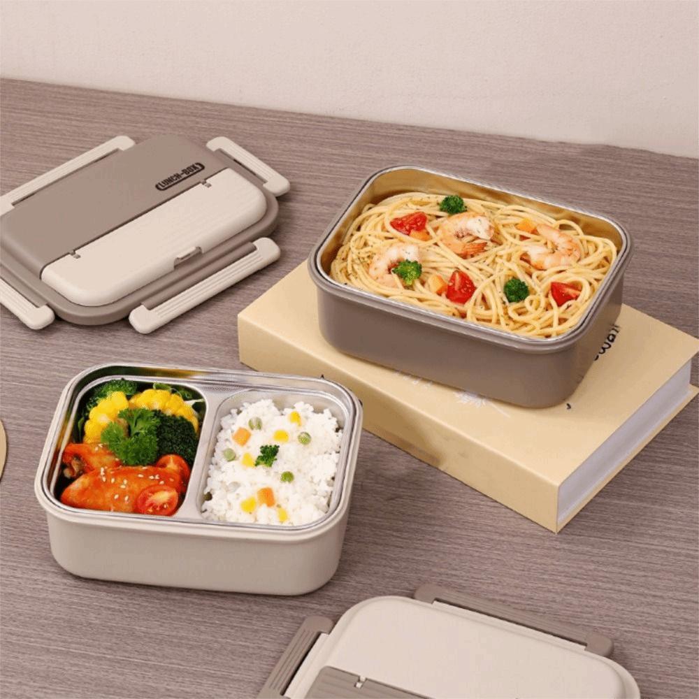 Insulated Stainless Steel Lunch Box Portable Food Storage Box Sealed Container  for Picnic Travel