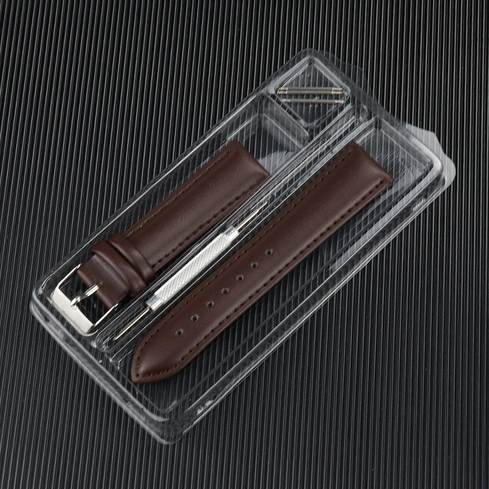 Stitched Genuine Leather Watch Straps in Green, Red, Pink - Available in 10mm, 12mm, 20mm, 22mm, 24mm