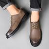 Autumn Leather Men's Shoes 2025 New First-layer Cowhide Polished Business Casual Leather Shoes Men's Autumn and Winter