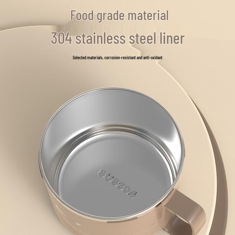 304 Stainless Steel Large Capacity Portable Noodle Bowl with Lid - Double Layer Lunch Box for Dormitory, Office & Canteen