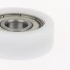 Plastic-Coated Roller Guide Wheel Easy Installation BS60828-10 Flat POM Pressure Wheel 1Pc for Home DIY Mechanical Repairs
