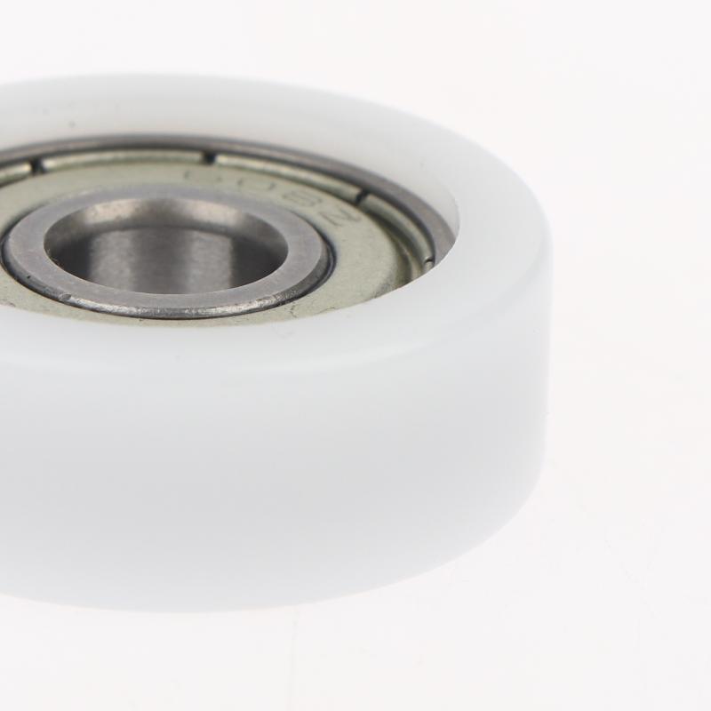 Plastic-Coated Roller Guide Wheel Easy Installation BS60828-10 Flat POM Pressure Wheel 1Pc for Home DIY Mechanical Repairs