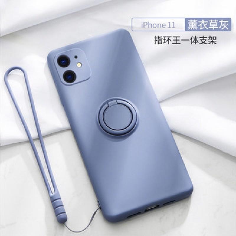 Liquid Silicone Phone Case With Ring Stand IPhone 15 Ultra 14 Pro Max 13 12 11 X Series Full Cover Shockproof Magnetic