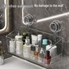 Elegant Faucet Suction Cup Storage Rack for Bathroom Cosmetics and Washbasin Essentials