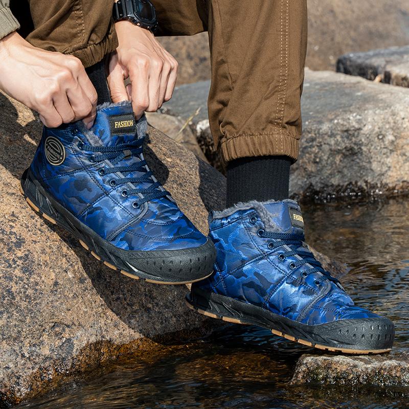 Zimowe bawełniane buty męskie i damskie Outdoor wodoodporne wygodne ciepłe buty śnieżne