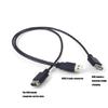 USB2.0 Active Hub Splitter Cable 40cm Double Port Adapter Cord  Flexible Designing For Multiple Device Access