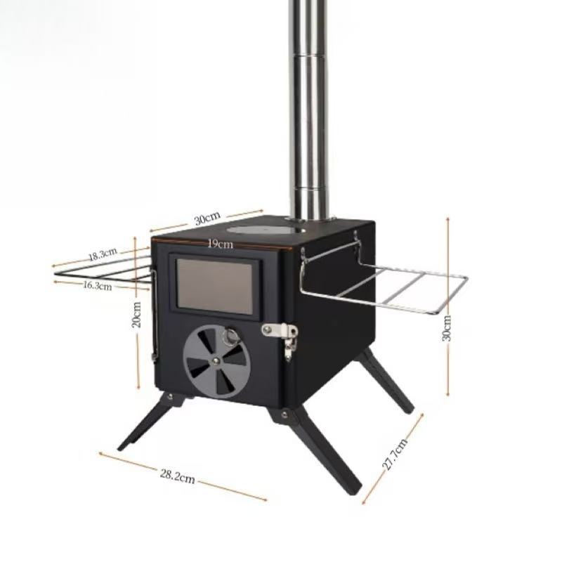 Cross-border Special for Outdoor Camping, Wood Stove, Tent Stove, Heating Stove, Easy To Fold and Carry, Multi-functional Firewood Stove