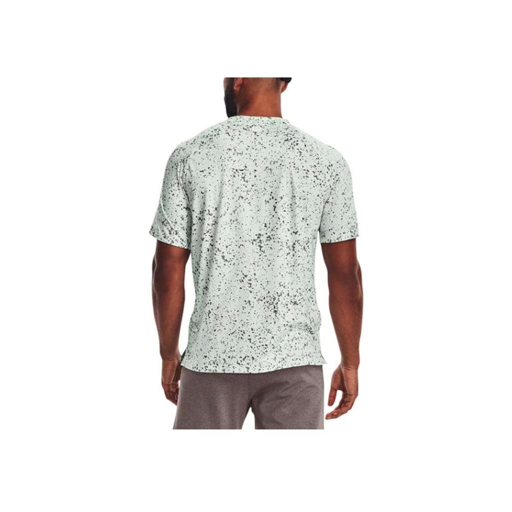 Under Armour Meridian Short-Sleeve Dip-Dye Sports Casual Crew Neck T-Shirt Men Tops Dreamy-Green 1373728-592