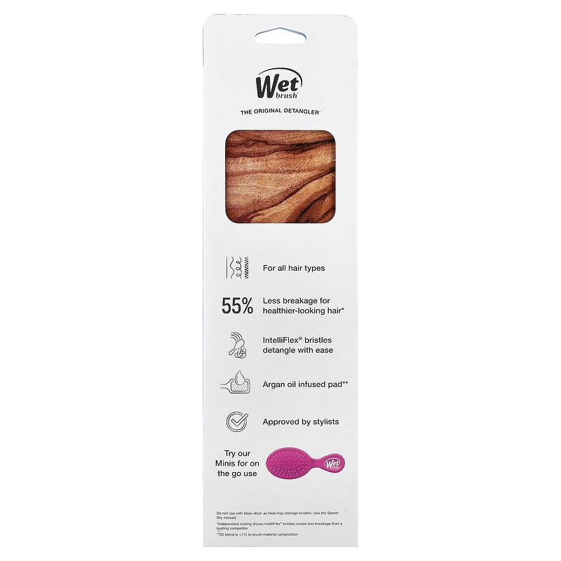 Argan Oil Smooth Style Paddle, Brown, 1 Brush