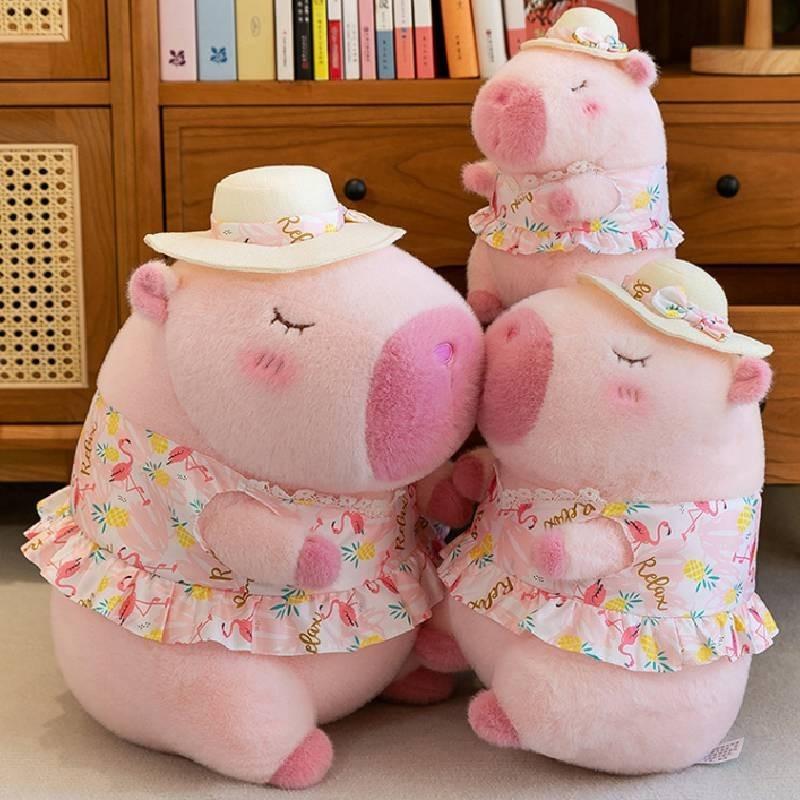 Entzückendes Capybara Plüschtier für Mädchen, weich und kuschelig, Schlafkissen, Geschenk