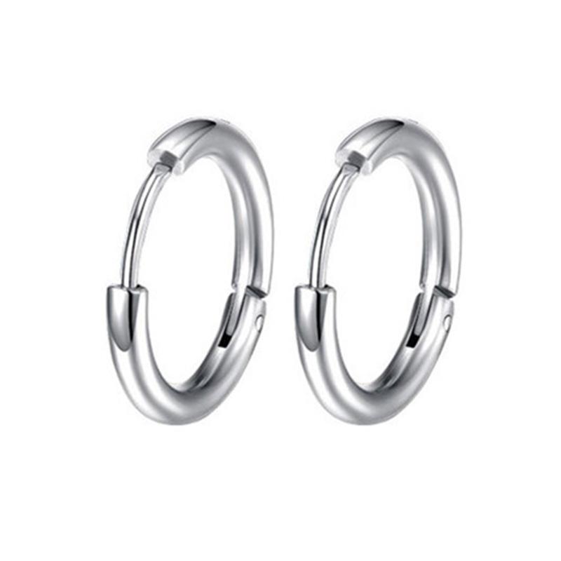 

Новейшие 1 пара Серьги-кольца унисекс из нержавеющей стали с подвеской в виде креста и длинной кисточкой, мужские/женские, панк, готика, циркон, лучшие подарки