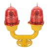 Marine Beacon Light Marine LED Strobe Light Double Head Emergency Warning Beacon Lights Red