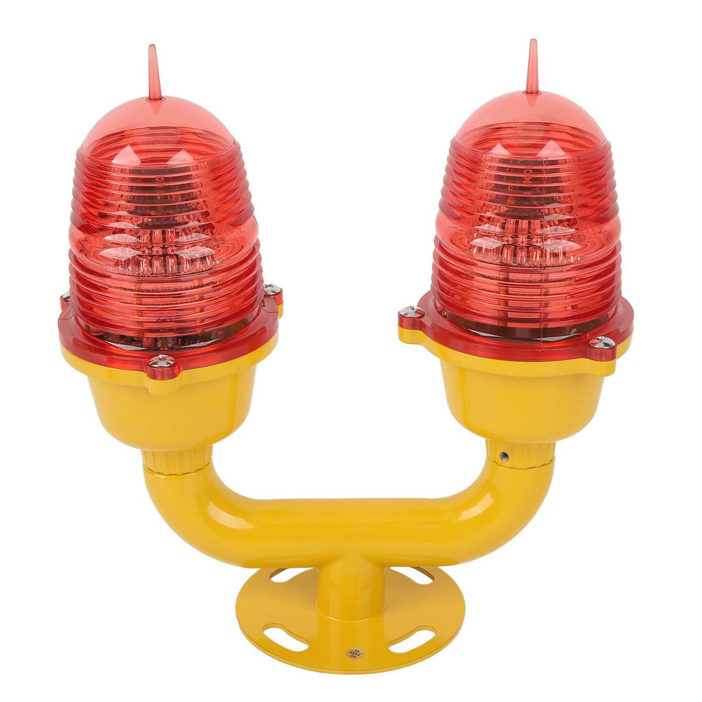 Marine Beacon Light Marine LED Strobe Light Double Head Emergency Warning Beacon Lights Red