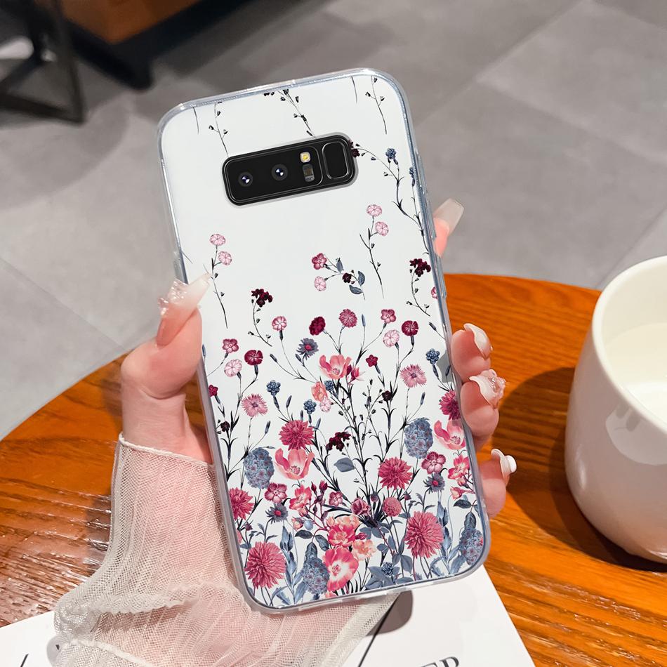 For Samsung Galaxy Note 8 9 20 Phone Cases Creative Soft TPU Silicone Clear Anti Drop Back Cover For Samsung Note8 Note9 Note20