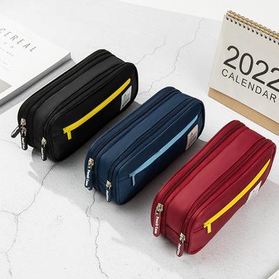 1PC Large Capacity Pencil Case Double-layer Multi-functional Student Pen Bag Korean Version of Primary and Secondary School Students Pencil Case