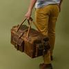 Vintage Büffelleder Reisetasche - Unisex Reise-Wochenend-Sport-Gymnastiktasche