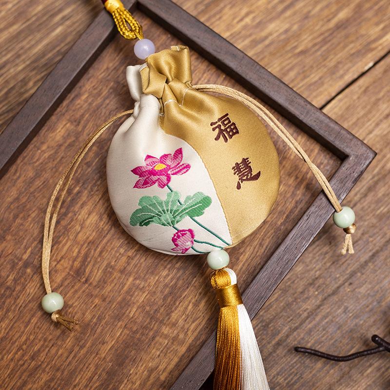 

Маленькая сумка-саше, сумка Fukufu, парчовая сумка Fukufu для ручной клади, автомобильная подвеска Oshou, фестиваль лодок-драконов, сумка-саше 7*9cm【about】