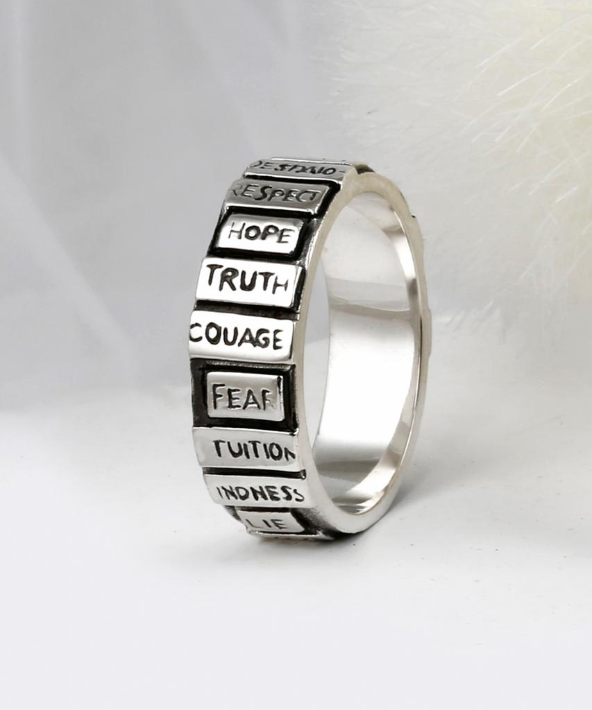 Shoveoff [Silver 925] Svr-#S603 Have A Belief Ring