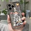 Animal Cat Phone Case For iPhone 15 Pro Max 11 13 14 12 XR X Xs 7 8 Plus SE SE3 15promax 14promax Soft TPU Clear Covers Fundas