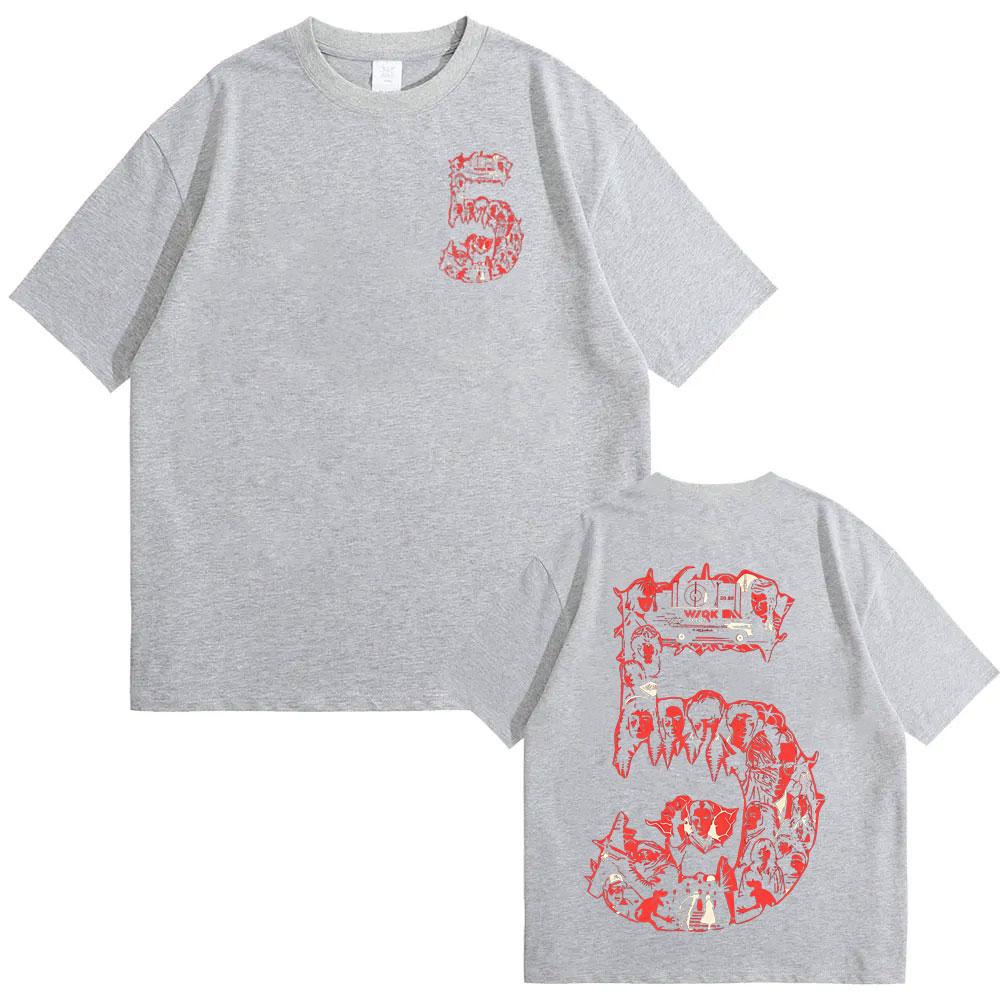 

American TV Series Season 5 Eddie Munson The Demogorgon Tshirt Women Clothing Casual Short Sleeves Tshirts Tops harajuku S