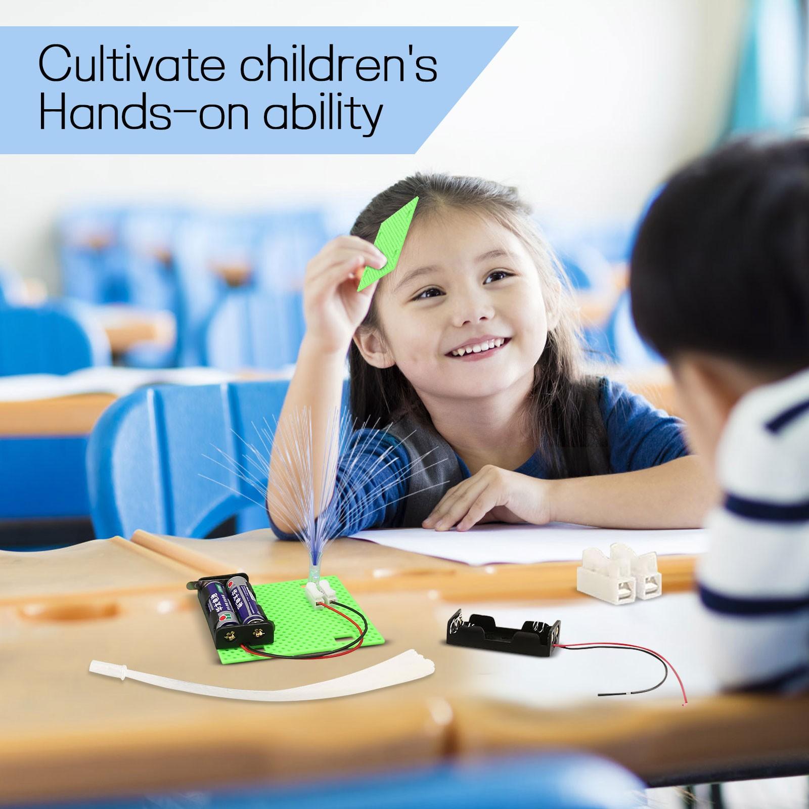 

Детский научный эксперимент Физическая игрушка Набор материалов для красочной волоконной лампы One Size белый