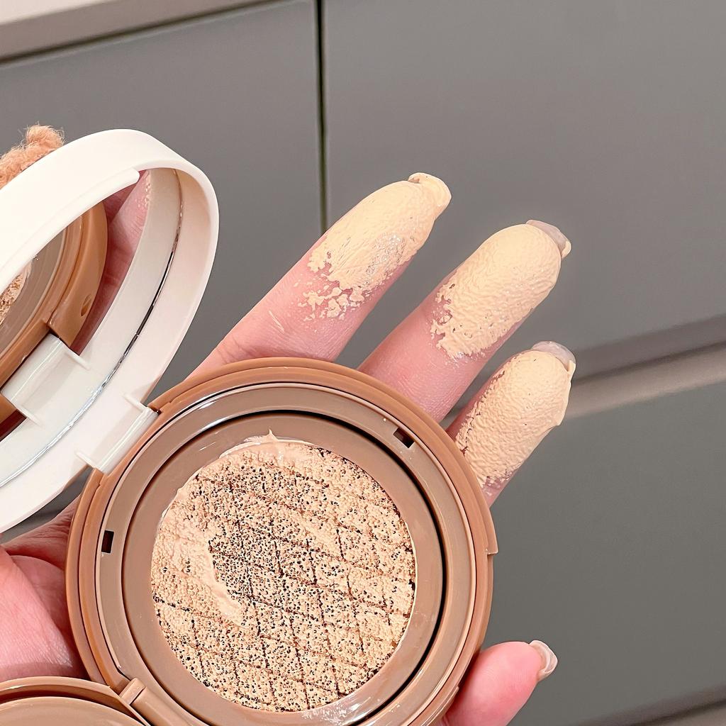 Koreanischer Plüschbär Feuchtigkeitsspendende Air Cushion BB Cream Concealer Feuchtigkeitsspendend Langanhaltend Feuchtigkeitsspendend Kein Verkleben Wasserfest und Schweißfest
