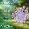 10 Inch Hanging Wind Chime Rotating Design 360 Degree Hook Garden Style Metal Decor for All Seasons Outdoor Artistic Charm Harmony Deco