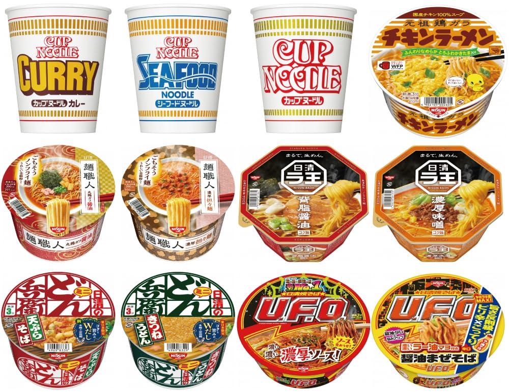 Nissin Cup Ramen 12 12 Popular Taste Cup Chicken Ramen Registration Number Varieties, Servings, Assortment, Comparison, Noodles, Donbei, U.F.O, Lao,