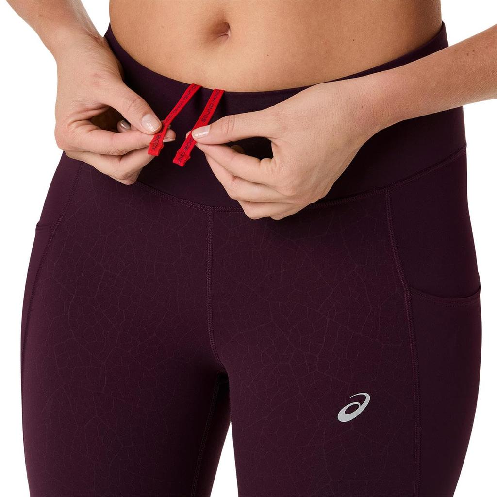 Running Wear NAGINO RUN TIGHT 2012D494 500 XS [ASICS] Women's (DARK AUBERGINE)