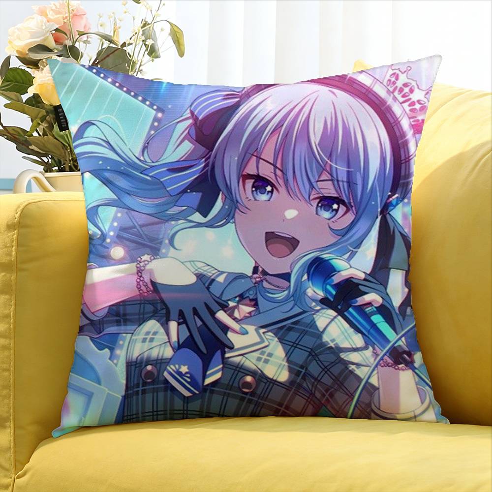 Hololive VTuber Kawaii Hoshimachi Suisei World Various Sizes Square Pillow Case For Car Home Bedchamber Decor