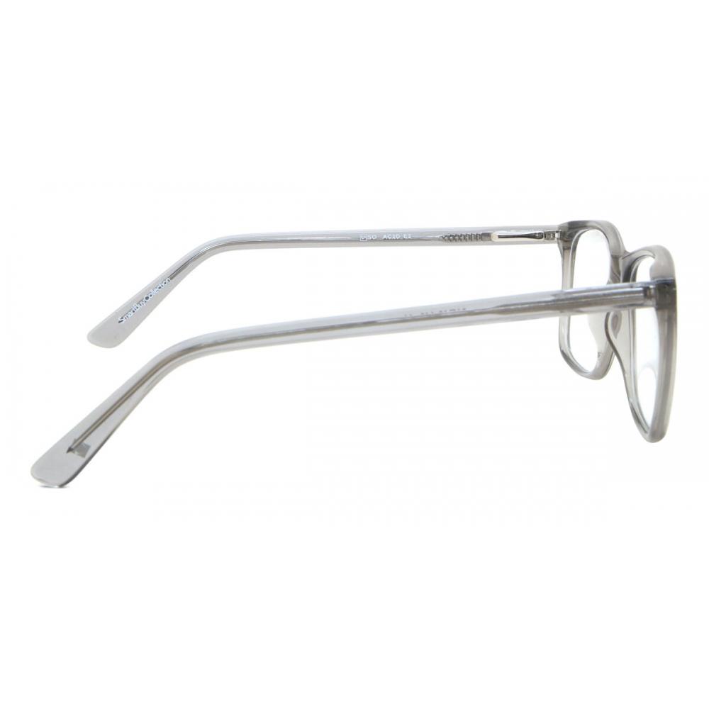 Full Rim Square Transparent Grey Smartbuy Collection Sham Ac2d Fashion Unisex Eyeglasses