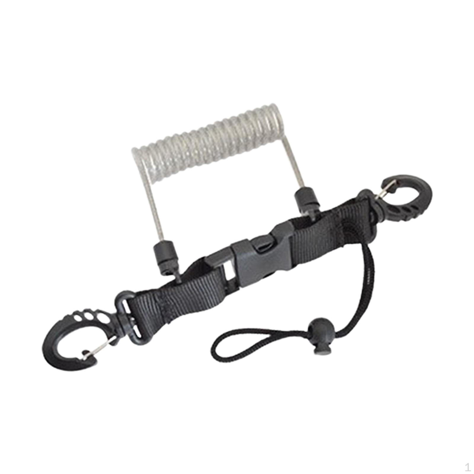 

Камера для дайвинга, легкий ремешок с ремешком для ремешка, пружинная спиральная веревка, легкий вес для подводного плавания Transparent White