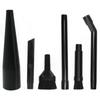 6PCS Plastic Vacuum Cleaner Accessory Black Nozzle Crevice Tool Replace Parts Home, Office, Vehicle