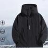 Amerikanische Drei-Schutz-Outdoor-Jacke Herren Herbst Übergröße Übergewicht Locker Wasserdicht und Winddicht Bergsteigerjacke