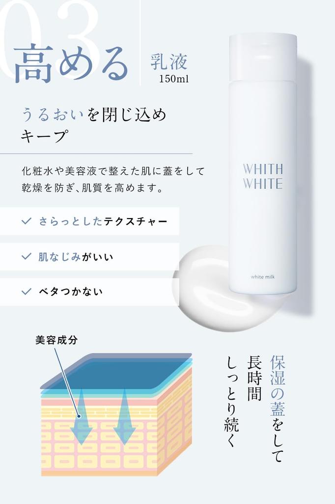 FISS White Whitening Ceramide Lotion, Serum, and Emulsion Set (200ml/50ml/150ml) with Placenta for Dark Spots, Quasi-drug