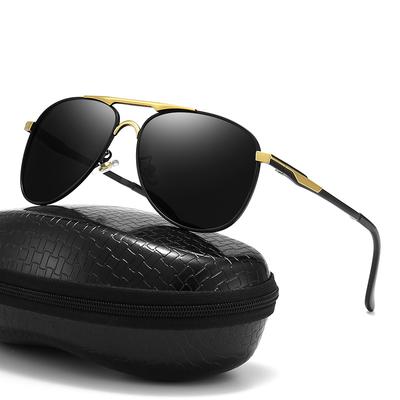 Polarisierte Sonnenbrille für Herren und Damen, Vintage-Sonnenbrille, Fahrer-Sonnenbrille, männliche Fischerbrille, blendfreie UV400-Schutzbrille