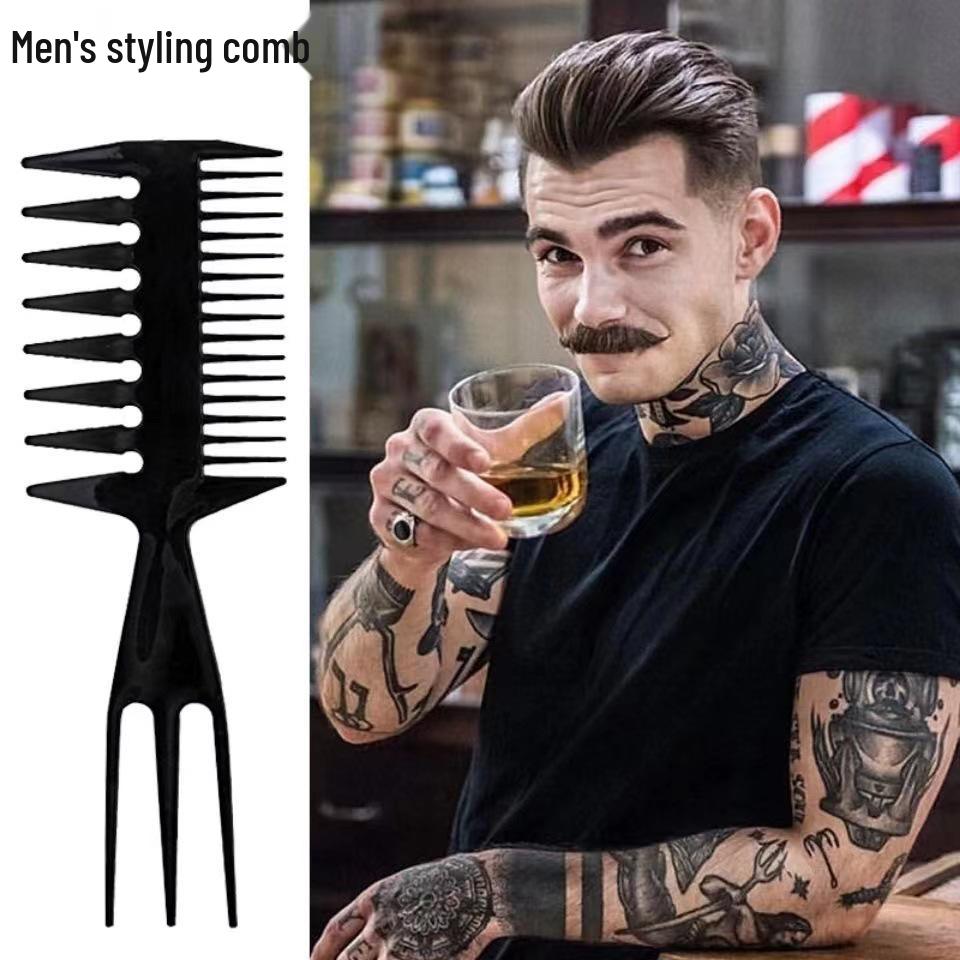 Men's Pompadour & Styling Fishbone Comb