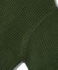 TRILLION Washable Round Neck Hachi Zip-Up Knit (Khaki)