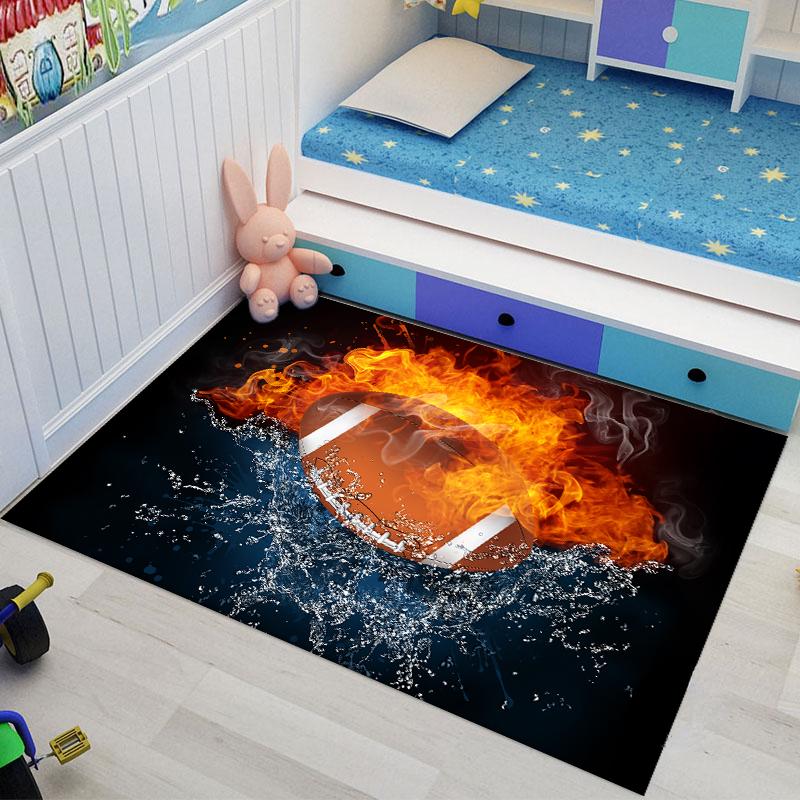 Fotbalový koberec do obývacího pokoje Domácí dekorace Ložnice Ložnice Velkoplošné Koberce Protiskluzová podložka do obývacího pokoje Koberec do dětského pokoje