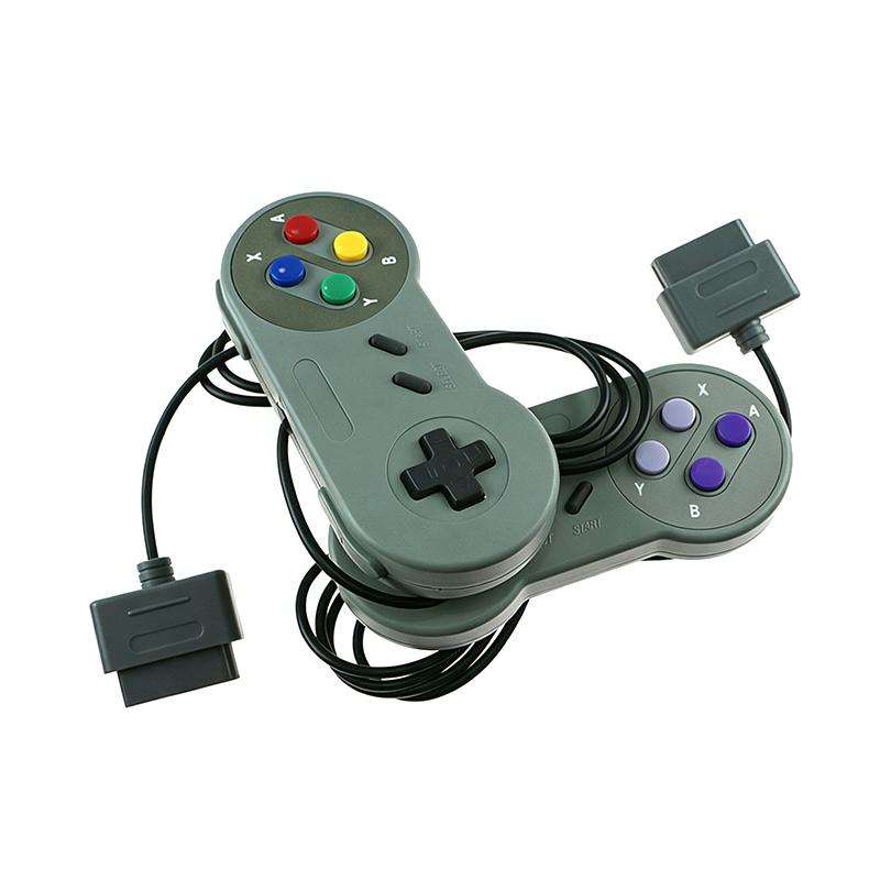 Wired SNES Retro Game Controller Responsive Press Buttons Durable Material for Classic Game Home Play