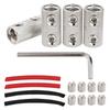 For Marine Boats 0 Gauge Wire Splice Connectors Heat Shrink Tubing Connectors Durability For Solar Installations