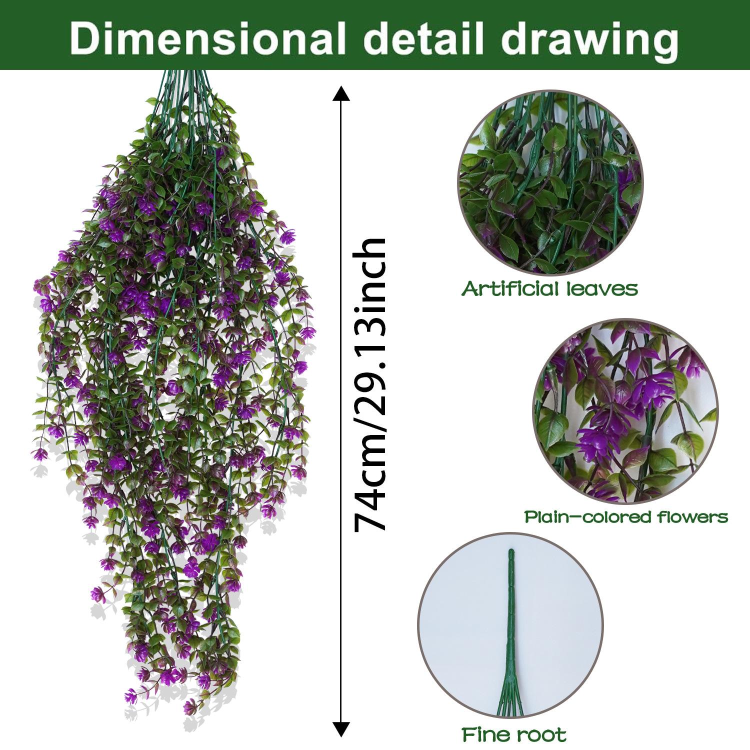 

Уличные искусственные лианы, лианы эвкалипта и камелии, домашнее свадебное украшение, искусственные цветы, цыганский