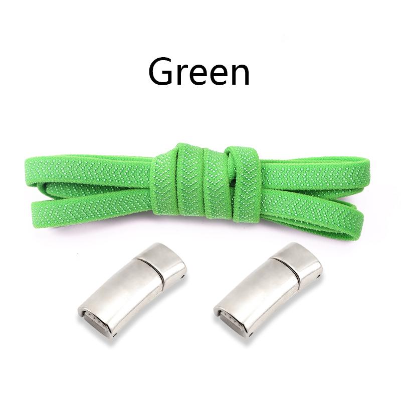 New Magnetic Lock Shoelaces Without Ties Kids Adult Elastic Laces Sneakers 8mm Thick Flats No Tie Shoe Laces Shoes Accessories