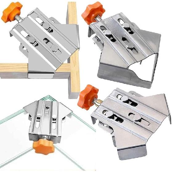 Quick Right Angle Fixing Clip BL-TL247, Multipurpose Stainless Steel 90 Degree Corner Clamp, Right Angle Clamp with Adjustable Swing Corner, For