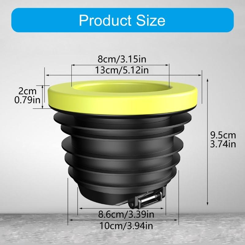 652F Toilet Flange Sealing Rings Check Valves Rubber Rings Toilet Bowl Gasket Flange Rings with Backflow Prevention Valves