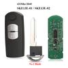 Jingyuqin 433Mhz ID49 2/3 Buttons Smart Key Fit for MAZDA CX-3 Axela CX-5 Atenza Model SKE13E-01 SKE13E-02 Car Remote Control