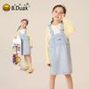B.Duck Kids Denim Suspenders Dress